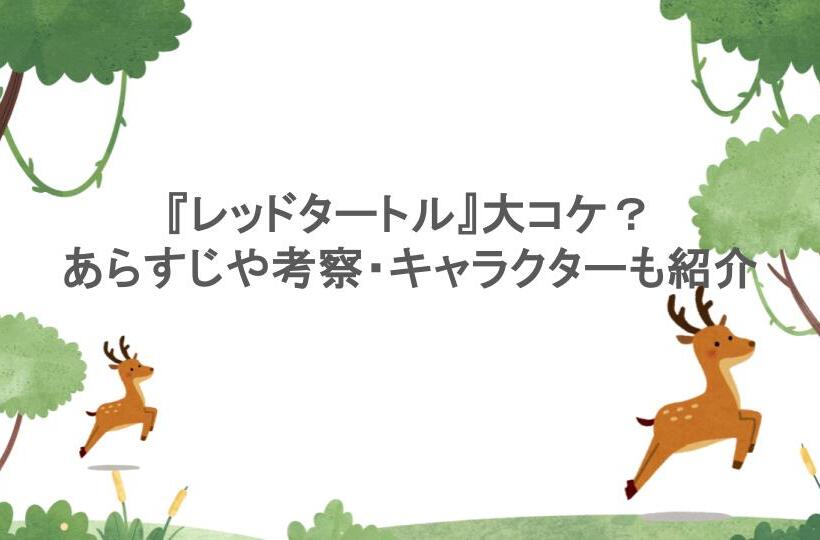 『レッドタートル』大コケ?あらすじや考察・キャラクターも紹介